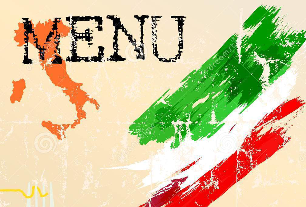 Het Italiaanse menu
