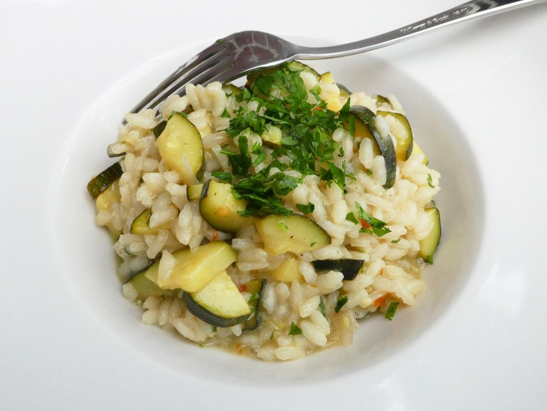 Risotto con le zucchine