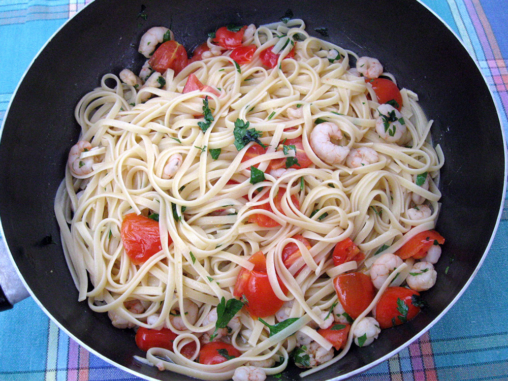 Penne con spinaci e gorgonzola (Penne met spinazie en gorgonzola)