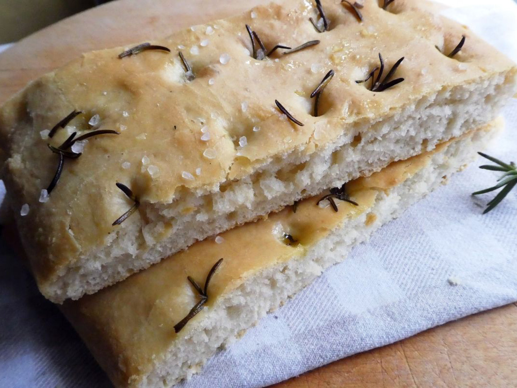 Focaccia Genovese (Plat brood uit Genua)