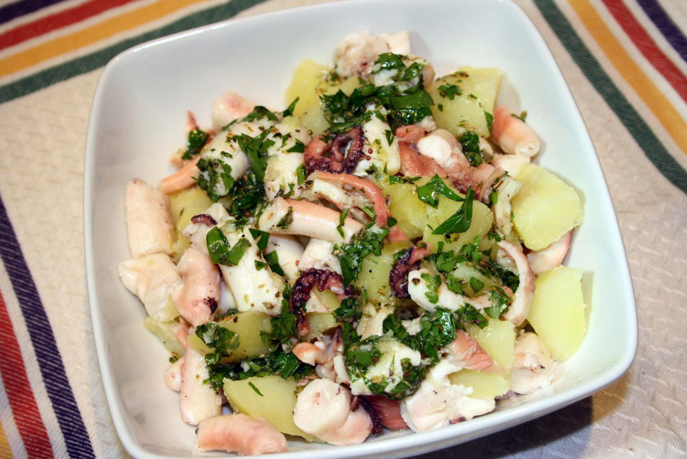 Insalata di polpo (salade met octopus)